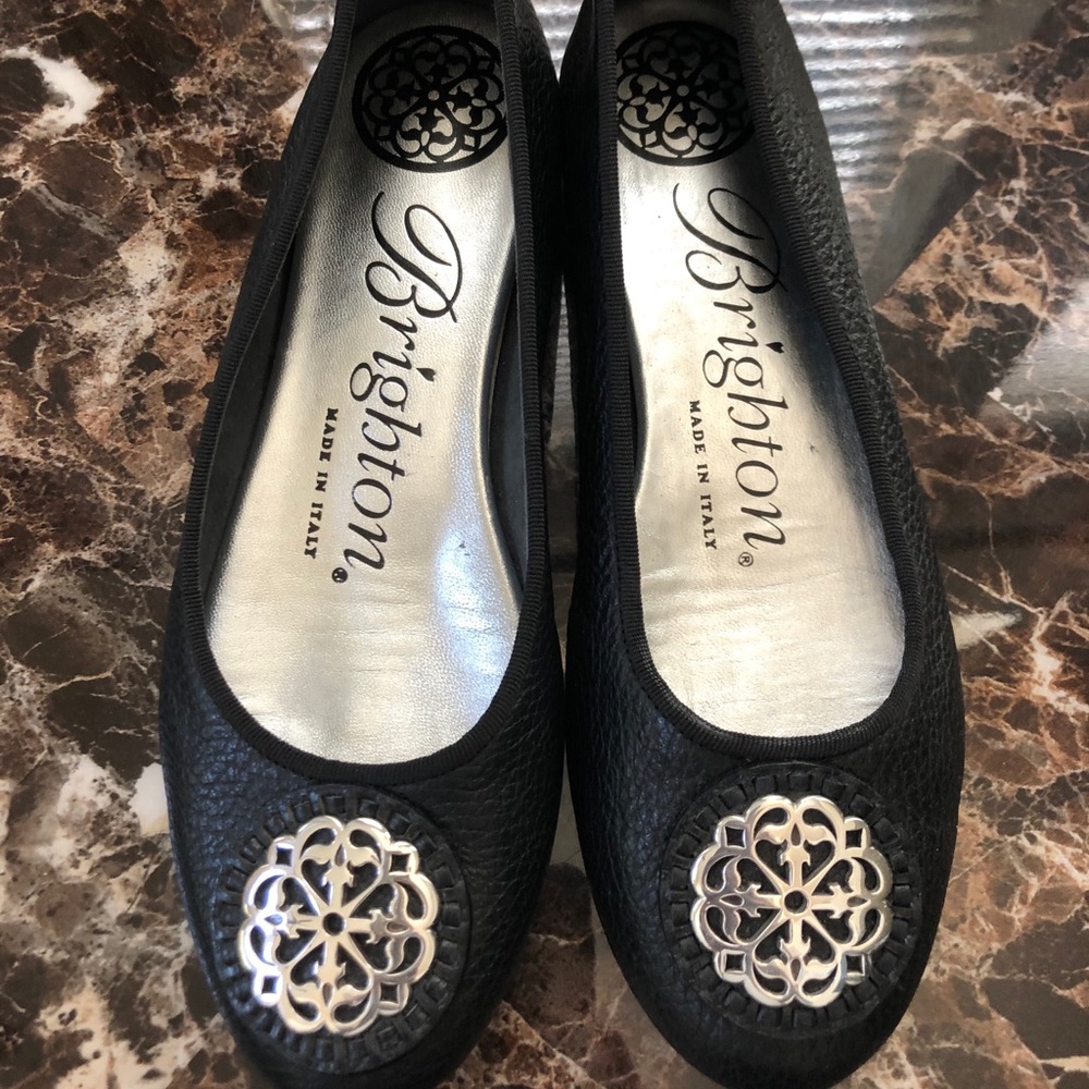 Black Ballerina Flats by Brighton. Size 6.